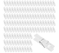 NAMYEUT Lot de 300 Mini Pinces à Linge Transparentes en Plastique - 3,5 x 1 cm - pour Suspendre Photos, Décoration et Bricolage - Idéal pour Jardin, Balcon et Intérieur