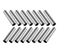 NAMYEUT Moule pate en croute, Lot de 16 Cannoli Moule Tube inox, 12,6 x 2,6 cm, pour cannoli, croissant, moules à pâtisserie