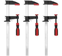 NAMYEUT MUKLEI - Lot de 3 colliers de serrage en forme de F de 30,5 cm pour le travail du bois, longues pinces à bois à prise rapide, pinces professionnelles à dégagement rapide pour menuisiers,