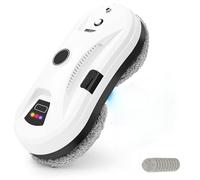 NamYoprce Robot Nettoyeur de Vitres,Robot Laveur de Vitre,Détection des Bords, Navigation Intelligente, Télécommande, 5600 Pa D'aspiration, pour Surfaces Lisses, Pulvérisation Automatique