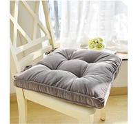 Namzi 1 coussin de chaise carré gris 45,7 x 45,7 cm avec liens