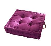 Namzi 1 coussin de chaise carré violet 41,9 x 41,9 cm pour cuisine, salle à manger, tatami