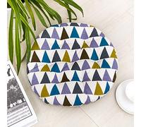 Namzi 1 coussin de chaise rond coloré triangulaire 45,7 x 45,7 cm, design minimaliste, coussin de chaise confortable pour un usage quotidien