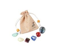 Namzi 1 lot de pierres brutes en cristal naturel, douze sacs en tissu du zodiaque, lot de 12 sacs en tissu lion, spécimen minéral en cristal à faire soi-même, décoration cadeau pour enfant