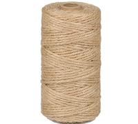 Namzi 1 pelote de corde de jute, 3 mm x 200 m, loisirs créatifs, décoration, tricot, liens de jardinage, projets faits à la main