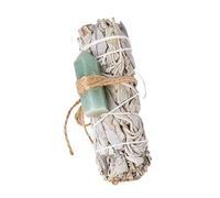 Namzi 1 pièce naturelle de Californie blanche queue de rat herbe verte pierre d'énergie hexagonale prisme baguette d'aromathérapie baguette de cèdre ensemble d'aromathérapie ornement décoration