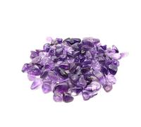 Namzi 1 pierre concassée naturelle irrégulière non poreuse violette, adaptée pour les aquariums, la décoration de plantes en pot, les accessoires de bijoux faits à la main (7 à 9 mm)