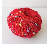 Namzi 1 rouleau de fil rouge en acrylique Dacron mélangé, fil inspiré des bonbons pour tricot, crochet, artisanat, cadeaux de bricolage, qualité supérieure