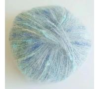Namzi 1 rouleau de laine mouchetée bleue - Mélange acrylique Dacron - Parfait pour le tricot, le crochet, les travaux manuels, les cadeaux - Qualité vive