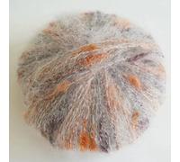 Namzi 1 rouleau de laine mouchetée orange - Mélange acrylique Dacron - Parfait pour le tricot, le crochet, les travaux manuels, les cadeaux - Qualité vive