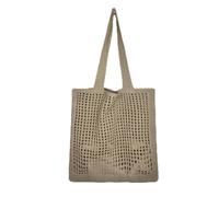 Namzi 1 sac en tricot kaki, joli sac fourre-tout en tricot, sac à main élégant pour les sorties quotidiennes et les transports décontractés