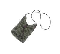 Namzi 1 sac tissé vert, joli sac à bandoulière en corde de papier, sac fourre-tout tissé élégant pour les sorties décontractées, les promenades d'été