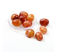 Namzi 10 paquets de cristaux de cornaline naturelle polis roulés du Brésil