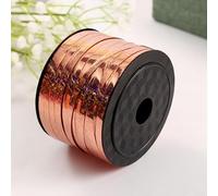 Namzi 100 Yard Brown Ribbon, Shiny Metallic Curling Ribbon for Gift Wrapping, Balloon Ribbon, Laser Ribbon, Curly Ribbon for Christmas, Valentine's Day, Birthday