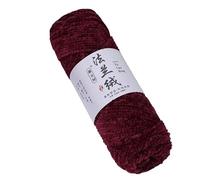 Namzi 150G Velvet Laine Crocheting Fuzzy, Premier Plush Parfait Chunky Blanket, Velvet Fluffy Chenille Blanket Laines,Crochet Tricoter Doux Thick Plush Lustrous，Wine Red
