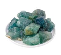 Namzi 200 g de fluorite verte naturelle de 2 à 3 cm - Pierre d'expansion - Pierre d'arôme - Grande pierre de démagnétisation - Pierre concassée - Décoration de bricolage