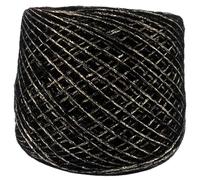 Namzi 200g Doux & Shiny Light Worsted Laine, Assorted Variety Craft, Super Doux Fluffy Blend for Tricoter, Crocheting, Loom and Weaving，Multicolor Laine for Tricoter,Black Gold