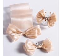 Namzi 22 Yards Organza Ribbon Sheer Ribbon Polycotton Ribbon Shiny Craft Ribbon for Flowers Floral Bouquets Garlands Wedding Gift Wrapping,B04