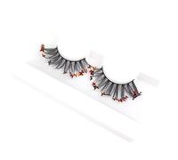 Namzi 3 Pairs Glitter Lashes Sequins Colored Lashes Fluffy Mink False Lashes with Color Cosplay New Year Party Stage Makeup Colorful Fake Eyelash(h06)