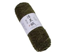 Namzi 300G Velvet Laine Crocheting Fuzzy, Premier Plush Parfait Chunky Blanket, Velvet Fluffy Chenille Blanket Laines,Crochet Tricoter Doux Thick Plush Lustrous，Military Green