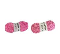 Namzi 4pcs Reflective Laine,Sparkle,Silver,for Crafts Glow in The Dark Laine for Crochet for Reflective High Visibility Warm Winter Loop Hat，200g，220 Yards，Pink