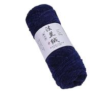 Namzi 75G Velvet Laine Crocheting Fuzzy, Premier Plush Parfait Chunky Blanket, Velvet Fluffy Chenille Blanket Laines,Crochet Tricoter Doux Thick Plush Lustrous，Navy