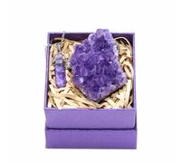 Namzi Amethyste Pierre Naturelle Pierre Précieuse, Amas Brut Pour Lithothérapie, Pierre Naturelle Lithothérapie, Méditation, Pierre d'Améthyste Naturelle, Amas de Amethyste, Chakras (100g)