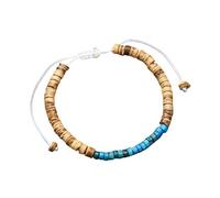 Namzi Bracelet élastique en perles de bois fait à la main Boho Vintage Guérison Protection Balance Bracelet pour femmes hommes Style I