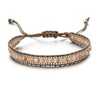 Namzi Bracelet pour femme fait à la main bohème en pierres naturelles, empilables, cadeaux tendance, O