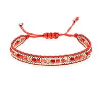 Namzi Bracelet pour femme fait à la main en pierres naturelles bohèmes, empilables, cadeaux tendance, F