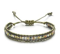 Namzi Bracelet pour femme fait à la main en pierres naturelles bohèmes, empilables, cadeaux tendance, M