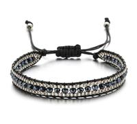 Namzi Bracelet pour femme fait à la main en pierres naturelles bohèmes empilables, cadeaux tendance, T
