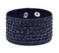 Namzi Bracelets tendance bohème avec strass pour femme - Pour la Saint-Valentin - Bleu foncé