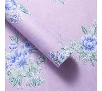 Namzi cadeaux, fleurs, papier d'emballage de boîte cadeau, fleurs imprimées en 3D, papier d'emballage de bouquet (violet)