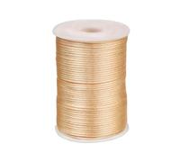 Namzi Corde tressée beige de 2,5 mm x 90 m, tricot, artisanat, utilisation en extérieur, projets utilitaires, fournitures de décoration