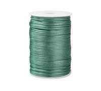 Namzi Corde tressée bleu foncé et vert 2,5 mm x 90 m, pour tricot, artisanat, utilisation en extérieur, projets utilitaires, fournitures de décoration
