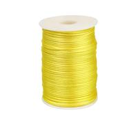 Namzi Corde tressée jaune de 1,5 mm x 90 m, tricot, artisanat, utilisation en extérieur, projets utilitaires, fournitures de décoration