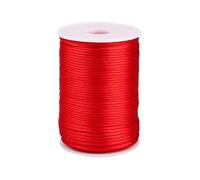 Namzi Corde tressée rouge de 1,5 mm x 90 m, pour tricot, artisanat, utilisation en extérieur, projets utilitaires, fournitures de décoration