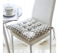 Namzi Coussin de chaise triangulaire carré 45,7 x 45,7 cm - Design minimaliste - Coussin de chaise confortable pour un usage quotidien - Gris - 1 pièce