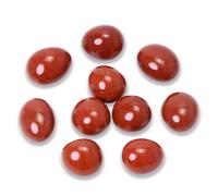 Namzi Cristal de jaspe rouge naturel brésilien poli, pierres polies roulées pour la décoration, cristaux de guérison en vrac pour la Wicca, l’énergie, les fournitures de sorcellerie (10 pièces)