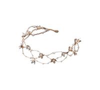 Namzi Épingles à cheveux de mariage en forme de fleur de cristal et perles - Peignes à cheveux dorés - Accessoires de cheveux de mariage avec strass pour mariée, demoiselles d'honneur, femmes et