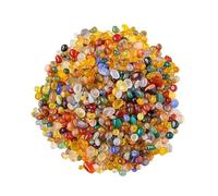 Namzi Gravier naturel arc-en-ciel 1 kg, pierre colorée de démagnétisation pour aquarium, pierre décorative en cristal naturel, 5-7 mm