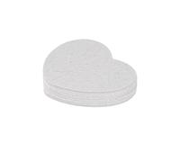 Namzi Lot de 10 éponges nettoyantes compressées en forme de cœur avec pâte de bois et coton pour un nettoyage rafraîchissant, un démaquillage et une éponge nettoyante