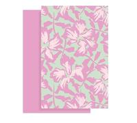 Namzi Lot de 10 feuilles de papier d'emballage pour cadeaux, fleurs, printemps, été, 57,9 x 38,1 cm, violet