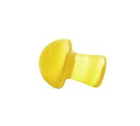 Namzi Lot de 10 mini champignons en cristal naturel - 2 x 1,5 cm - Jaune - Petit champignon en cristal - Décoration de bureau