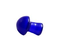 Namzi Lot de 10 mini champignons en cristal naturel de 2 x 1,5 cm - Bleu foncé - Décoration de bureau