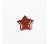 Namzi Lot de 10 mini pentagrammes en cristal rouge naturel brut 2,5 x 2,4 cm Accessoire Pendentif DIY Décoration Cadeau Accessoires