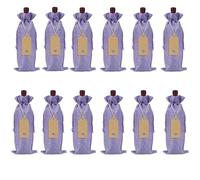 Namzi Lot de 12 sacs pour bouteille de vin violet clair, durables, portables, parfaits pour les réunions en plein air, accessoires essentiels pour le vin