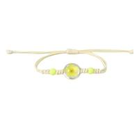 Namzi Lot de 2 bracelets en résine faits à la main, réglable, cadeau pour -2 pièces, Narcisse jaune