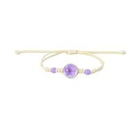 Namzi Lot de 2 bracelets en résine faits à la main, réglable, cadeau pour -2 pièces, Narcisse Violet